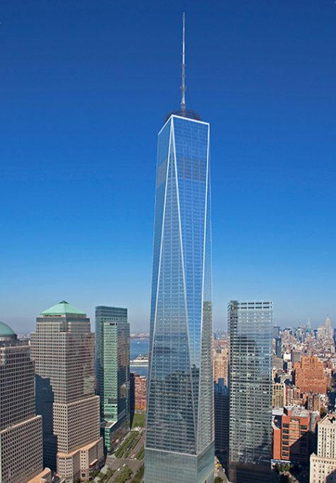 What's inside One World Trade Center's structure? 